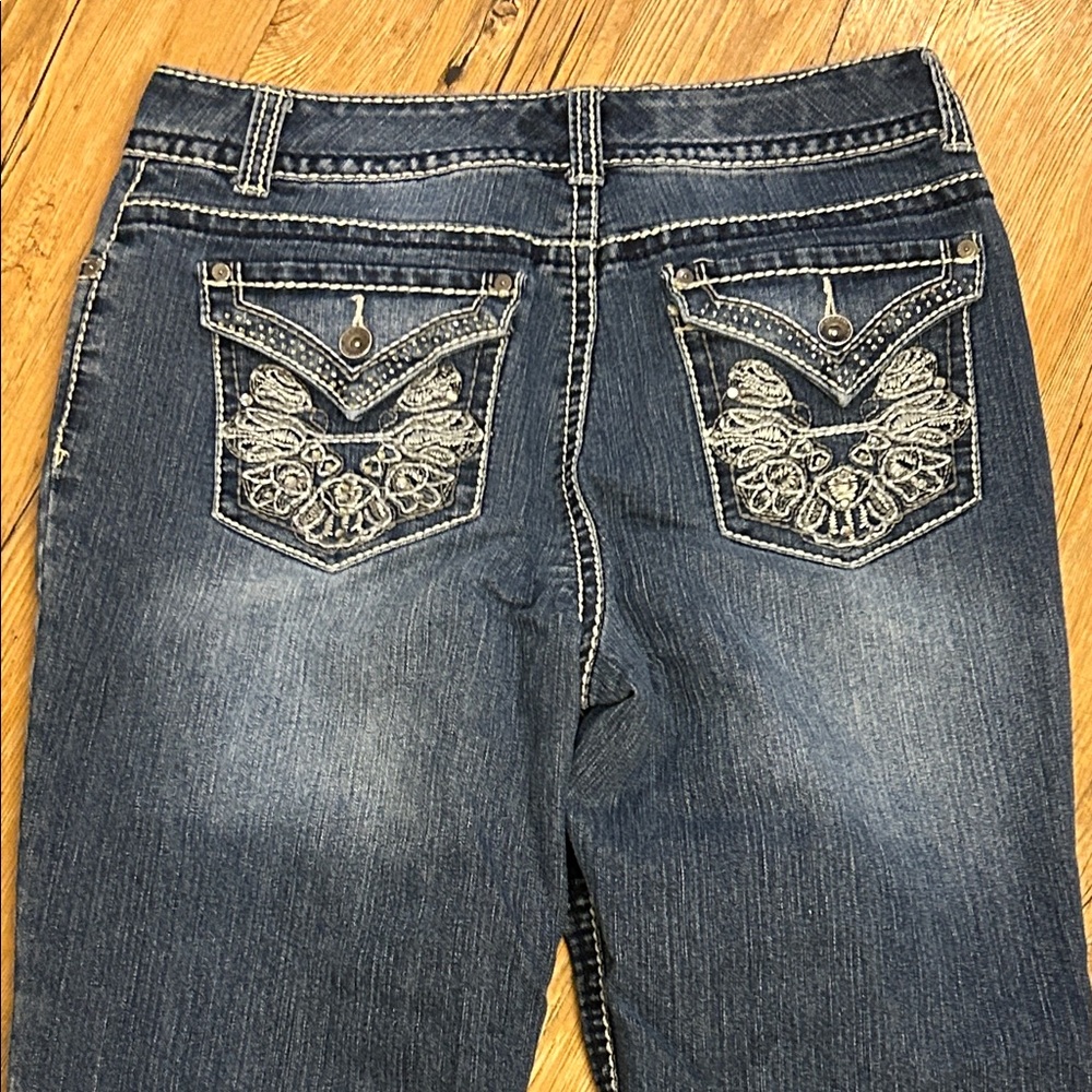 Nine West Classic Blue Denim Crop Jeans Size 30/10